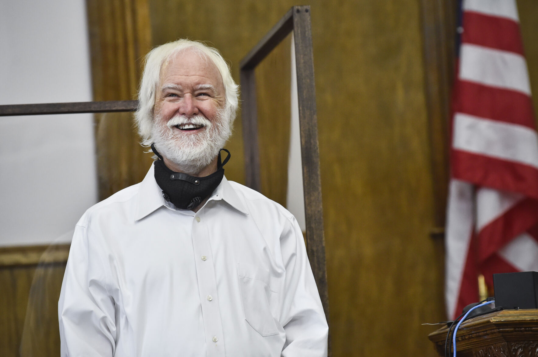 Judge Jim Reynolds smiles